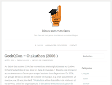 Tablet Screenshot of noussommesfans.com